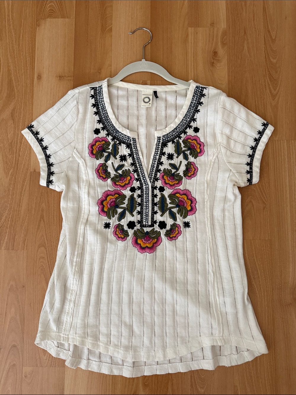 Anthropologie Floral Embroidery Blouse - Picture 4 of 16